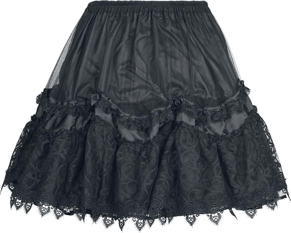 Jupe courte Gothic de Sinister Gothic - Gothic - Jupe - XS à XXL - pour Femme - noir - Sinister Gothic - View 2