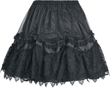 Jupe courte Gothic de Sinister Gothic - Gothic - Jupe - XS à XXL - pour Femme - noir - Sinister Gothic - View 2
