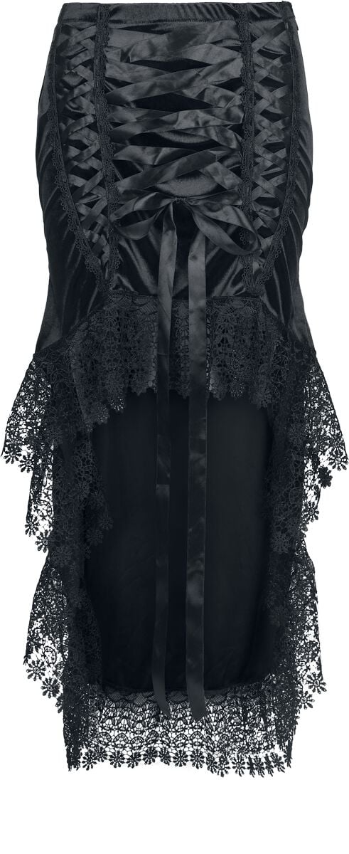 Jupe mi-longue Gothic de Sinister Gothic - Jupe Gothique - XS à 4XL - pour Femme - noir - Sinister Gothic