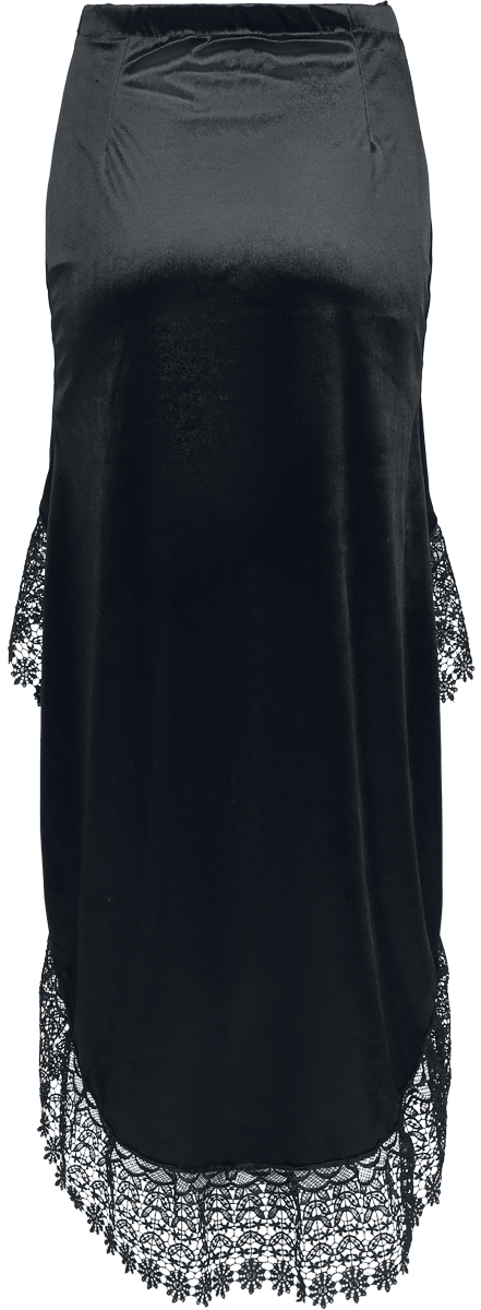 Jupe mi-longue Gothic de Sinister Gothic - Jupe Gothique - XS à 4XL - pour Femme - noir - Sinister Gothic - View 2