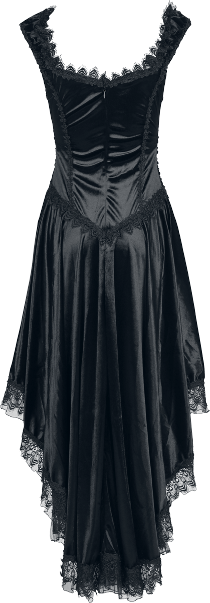 Robe mi-longue Gothic de Sinister Gothic - Robe Gothique - S à 4XL - pour Femme - noir - Sinister Gothic - View 2