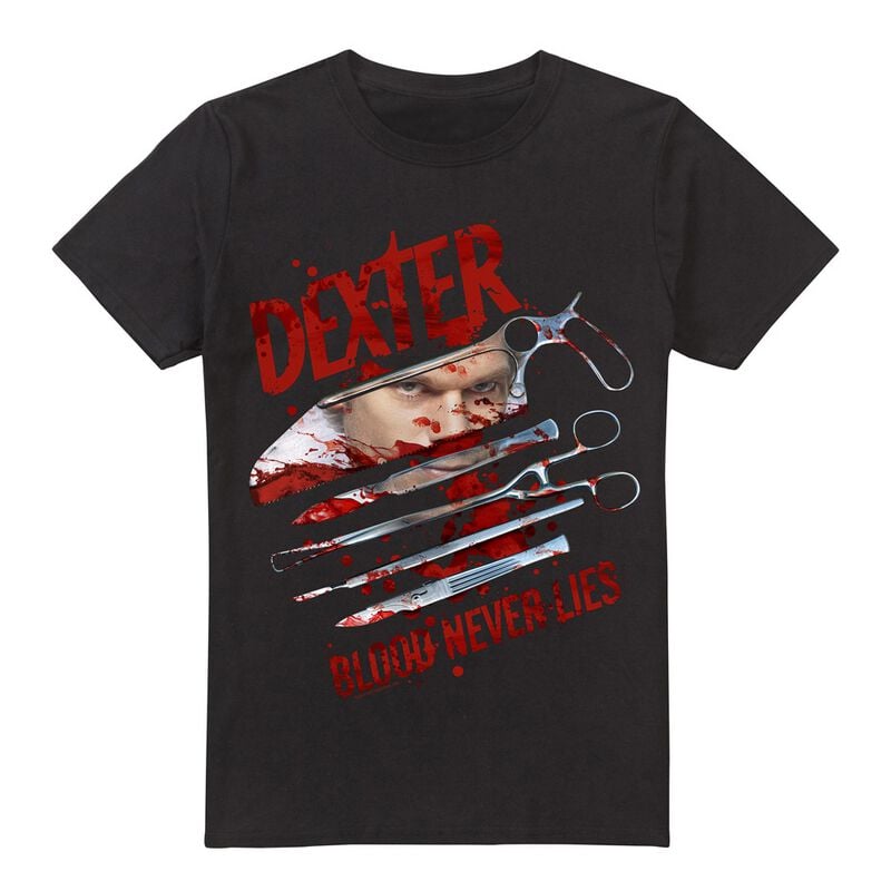 T-Shirt Manches courtes  de Dexter - Blood Never Dies - S à 5XL - pour Homme - noir - Dexter