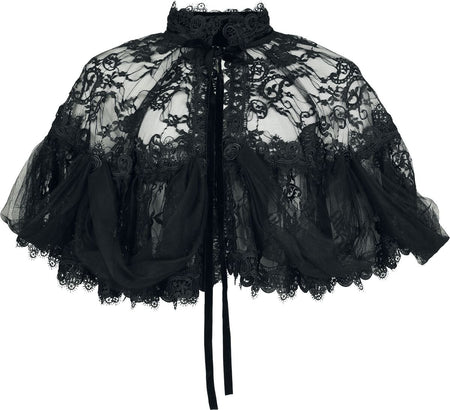 Pélerine Gothic de Sinister Gothic - Cape Gothique - Standard - pour Femme - noir - Sinister Gothic