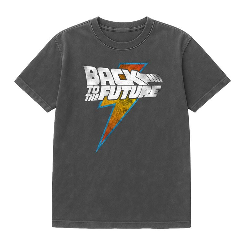 T-Shirt Oversize  de Retour Vers Le Futur - Retour Vers Le Futur - Lightning - Oversize - M à XXL - pour Homme - noir - Retour Vers Le Futur