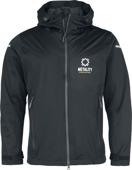 Sweat-shirt zippé à capuche  de Metality - Herren Allweather Jacket - S à 3XL - pour Homme - noir - Metality