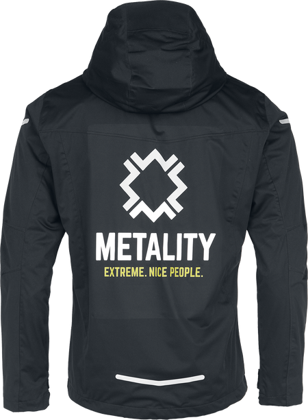 Sweat-shirt zippé à capuche  de Metality - Herren Allweather Jacket - S à 3XL - pour Homme - noir - Metality - View 2