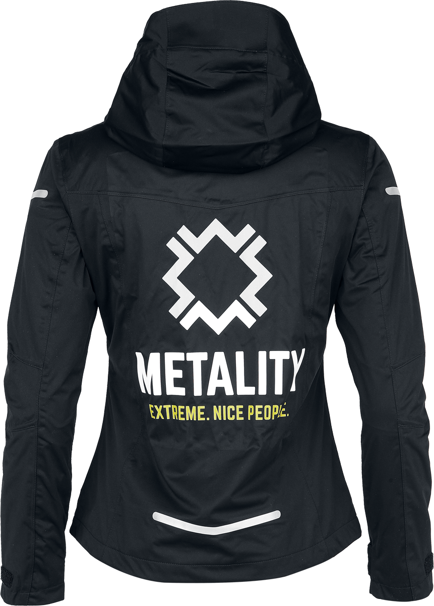 Sweat-shirt zippé à capuche  de Metality - Damen Allweather Jacket - S à XXL - pour Femme - noir - Metality - View 2