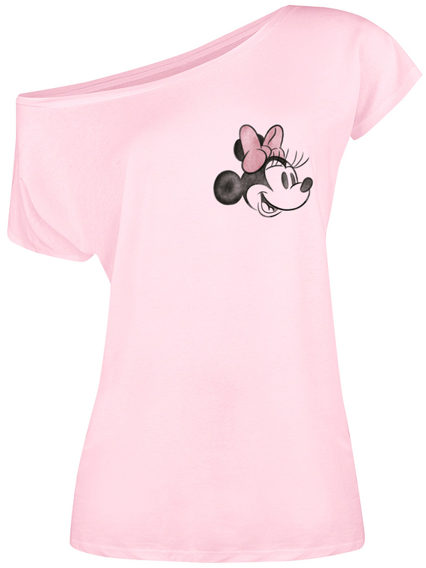 T-Shirt Manches courtes Disney de Mickey & Minnie Mouse - Minnie Beauty - S à 3XL - pour Femme - rose clair - Mickey & Minnie Mouse - View 2