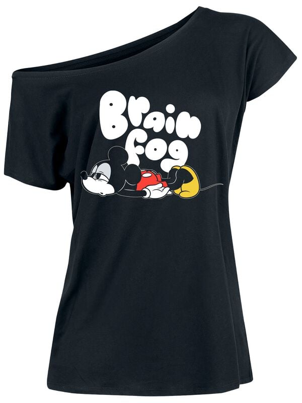 T-Shirt Manches courtes Disney de Mickey & Minnie Mouse - Brain Fog - S à 3XL - pour Femme - noir - Mickey & Minnie Mouse
