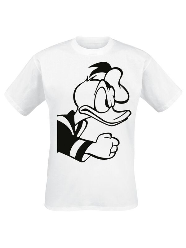 T-Shirt Manches courtes Disney de Mickey & Minnie Mouse - Angry Donald - S à 3XL - pour Homme - blanc - Mickey & Minnie Mouse