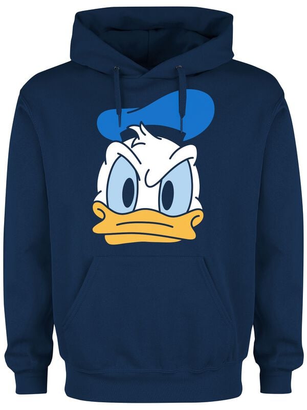 Sweat-shirt à capuche Disney de Mickey & Minnie Mouse - Donald - S à XXL - pour Homme - bleu - Mickey & Minnie Mouse