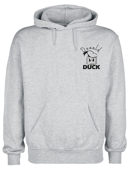 Sweat-shirt à capuche Disney de Mickey & Minnie Mouse - Angry Donald - S à XXL - pour Homme - gris - Mickey & Minnie Mouse - View 2
