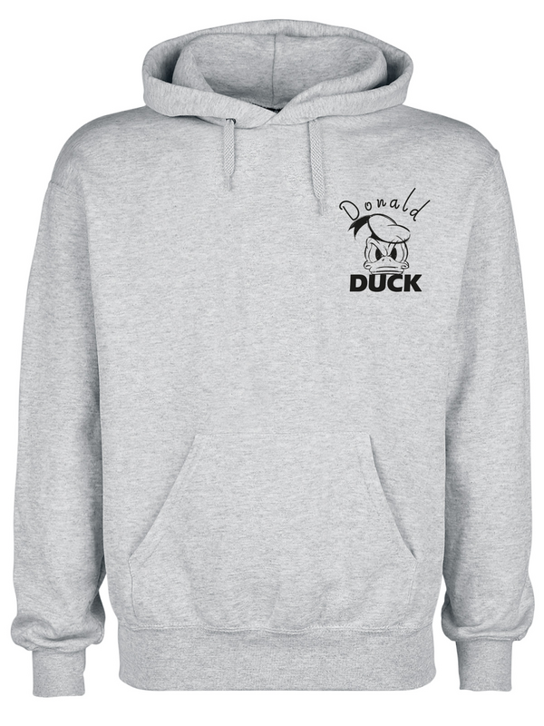 Sweat-shirt à capuche Disney de Mickey & Minnie Mouse - Angry Donald - S à XXL - pour Homme - gris - Mickey & Minnie Mouse - View 2