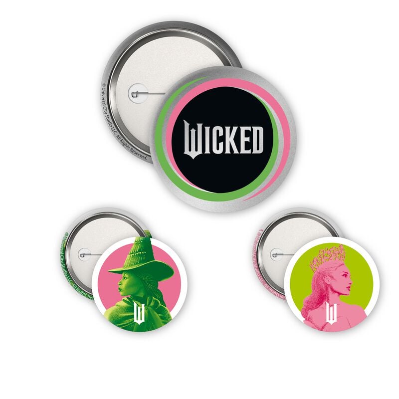Lot de Badges  de Wicked - Elphaba & Glinda - pour Indifférent - multicolore - Wicked