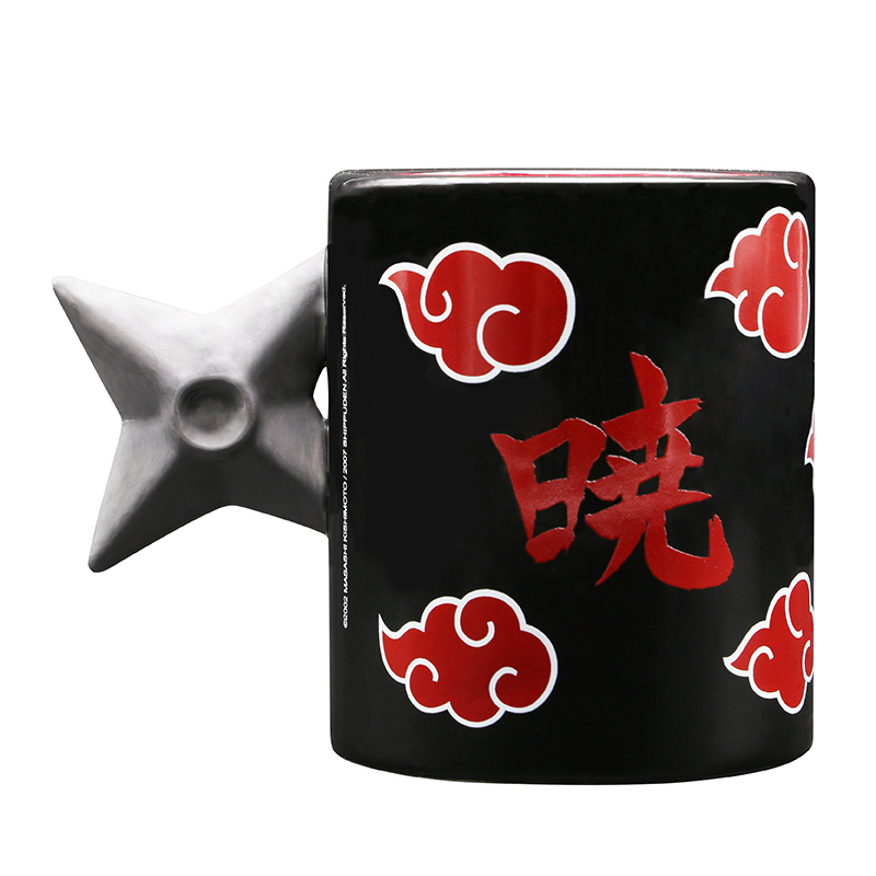 Mug  de Naruto - Shuriken Akatsuki - pour Indifférent - multicolore - Naruto - View 2