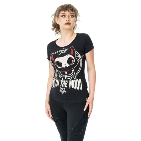 T-Shirt Manches courtes Gothic de Cupcake Cult - In the Mood - XS à 4XL - pour Femme - noir - Cupcake Cult