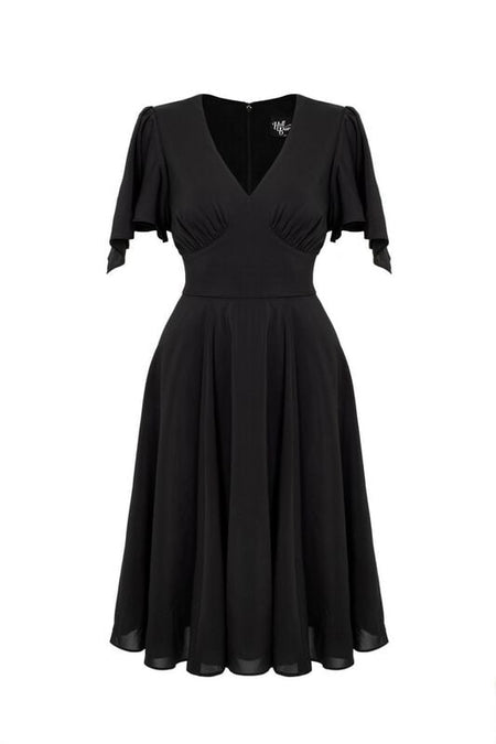Robe mi-longue  de Hell Bunny - Titania Dress - XS à 4XL - pour Femme - noir - hell bunny