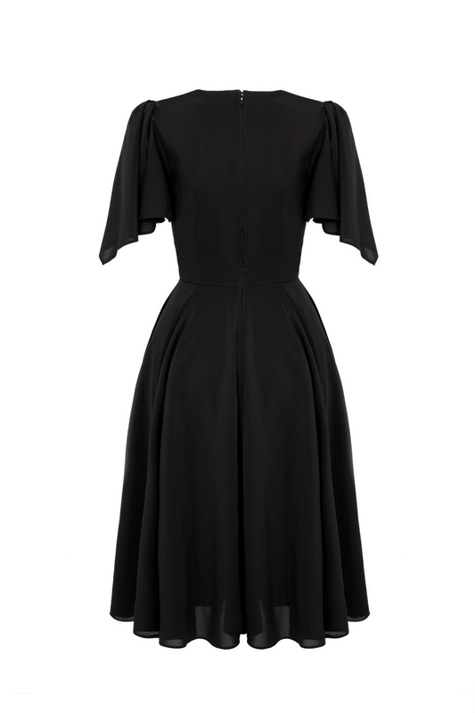 Robe mi-longue  de Hell Bunny - Titania Dress - XS à 4XL - pour Femme - noir - hell bunny - View 2
