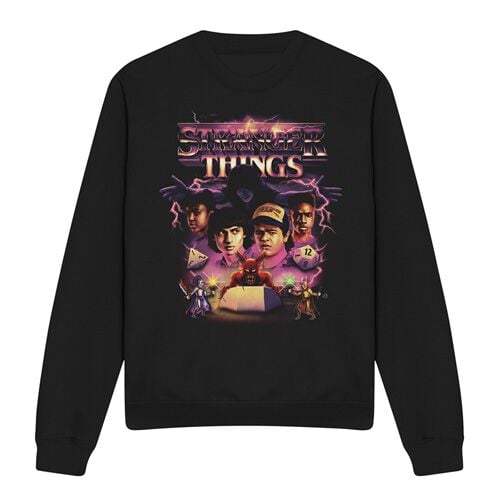 Sweat-shirt  de Stranger Things - Season 5 - Group Thunder Metal Band - S à XXL - pour Homme - noir - Stranger Things