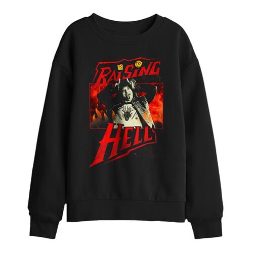 Sweat-shirt  de Stranger Things - Saison 5 - Eddie Munson - Raising Hell - S à XXL - pour Homme - noir - Stranger Things