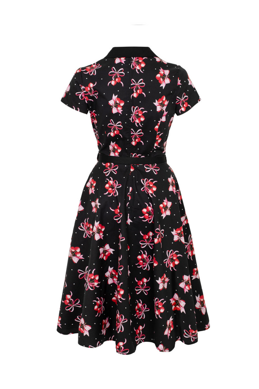 Robe mi-longue  de Hell Bunny - Cherilyn Dress - XS à XXL - pour Femme - noir - hell bunny - View 2