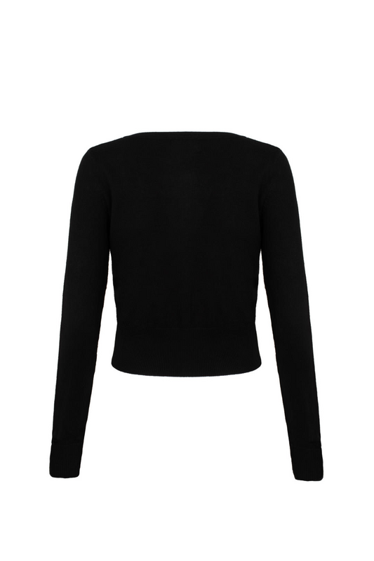 Gilets & Ponchos Rockabilly de Hell Bunny - FRANCOISE CARDIGAN - XS à 4XL - pour Femme - noir - hell bunny - View 2
