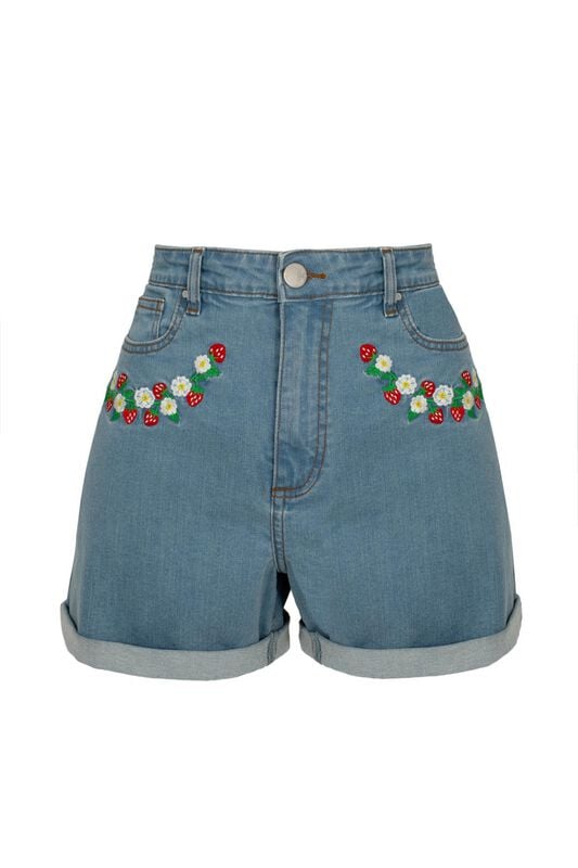 Short  de Hell Bunny - Francoise Shorts - XS à XXL - pour Femme - bleu - hell bunny