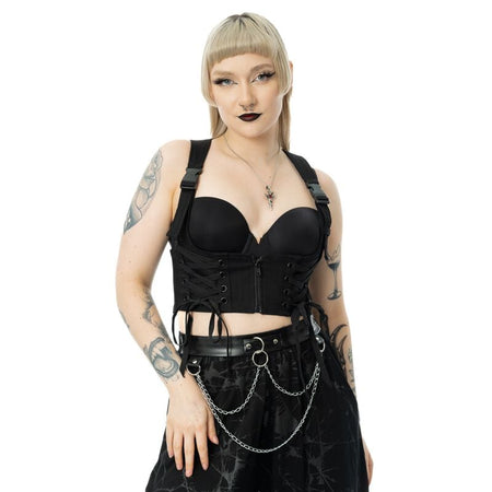 Veste Gothic de Chemical Black - Rowena - Haut - XS à XXL - pour Femme - noir - Chemical Black