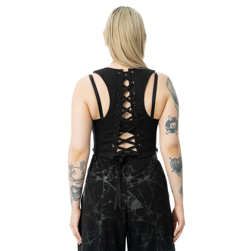 Veste Gothic de Chemical Black - Rowena - Haut - XS à XXL - pour Femme - noir - Chemical Black - View 2