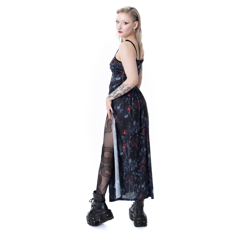 Robe longue Gothic de Vixxsin - Graveyard Bloom - Robe - XS à XXL - pour Femme - noir - Vixxsin - View 2