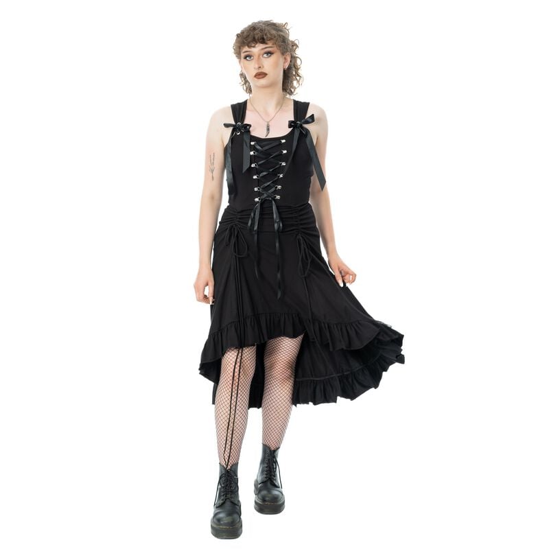 Robe mi-longue Gothic de Poizen Industries - Midnight Coven - Robe - XS à XXL - pour Femme - noir - Poizen Industries