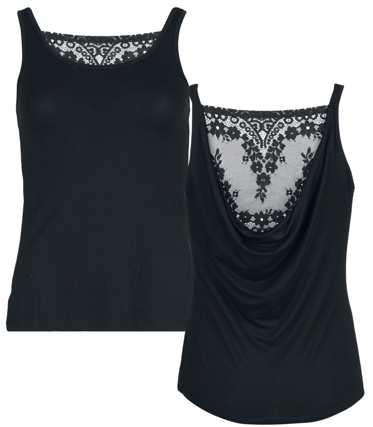 Top  de Black Premium by EMP - Essential Top - S à XXL - pour Femme - noir - Black Premium by EMP