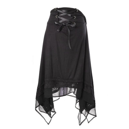 Jupe mi-longue Gothic de Poizen Industries - Zemira Skirt - XS à 4XL - pour Femme - noir - Poizen Industries