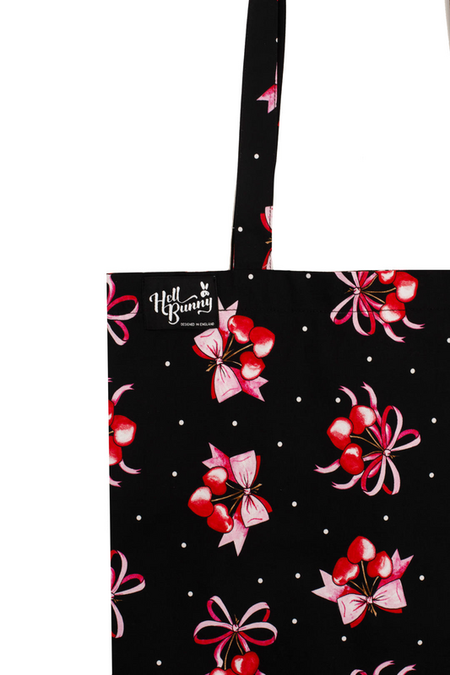 Sac En Tissu  de Hell Bunny - CHERILYN TOTE BAG - pour Femme - noir - hell bunny - View 2