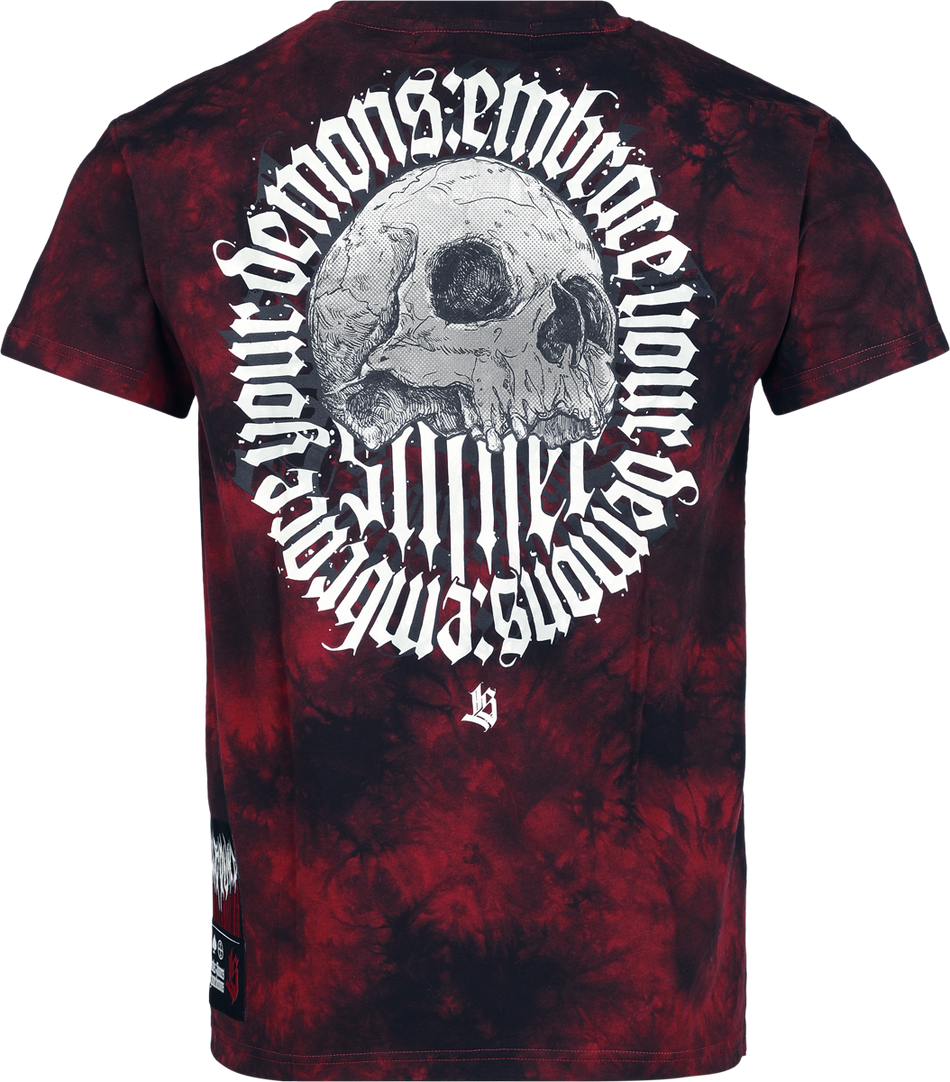 T-Shirt Manches courtes  de Rock Rebel by EMP - Lost Souls - T-shirt - S à XXL - pour Homme - noir/rouge - Rock Rebel by EMP - View 2