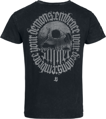 T-Shirt Manches courtes  de Rock Rebel by EMP - Lost Souls - T-shirt - S à XXL - pour Homme - gris - Rock Rebel by EMP - View 2