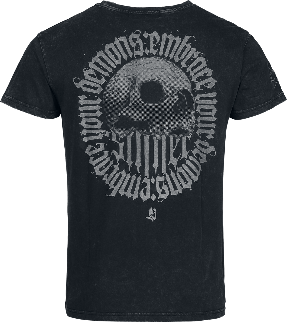 T-Shirt Manches courtes  de Rock Rebel by EMP - Lost Souls - T-shirt - S à XXL - pour Homme - gris - Rock Rebel by EMP - View 2