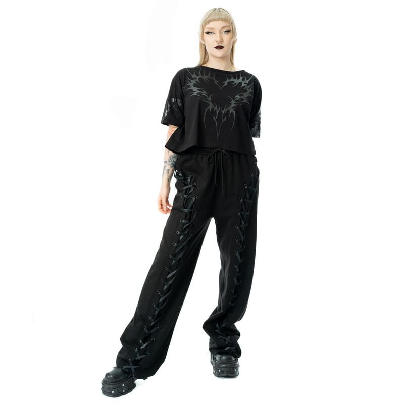 Pantalon en toile Gothic de Chemical Black - Alouette - Jogging - XS à 4XL - pour Femme - noir - Chemical Black