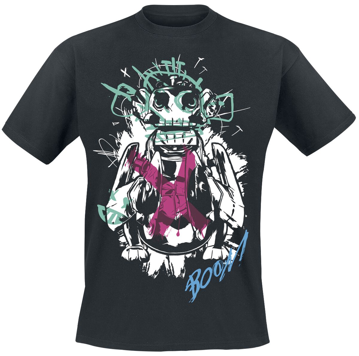 T-Shirt Manches courtes Gaming de League of Legends - Arcane - Arcane - Monkey Bomb - S à XXL - pour Unisexe - noir - League Of Legends