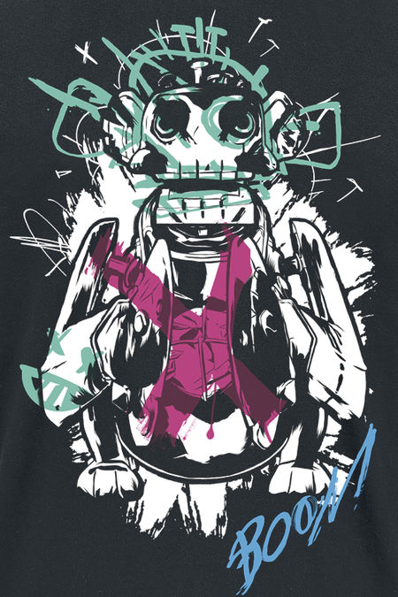 T-Shirt Manches courtes Gaming de League of Legends - Arcane - Arcane - Monkey Bomb - S à XXL - pour Unisexe - noir - League Of Legends - View 2
