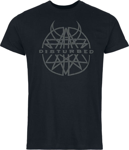 T-Shirt Manches courtes  de Disturbed - Logo 3D Druck - S à 3XL - pour Homme - noir - Disturbed