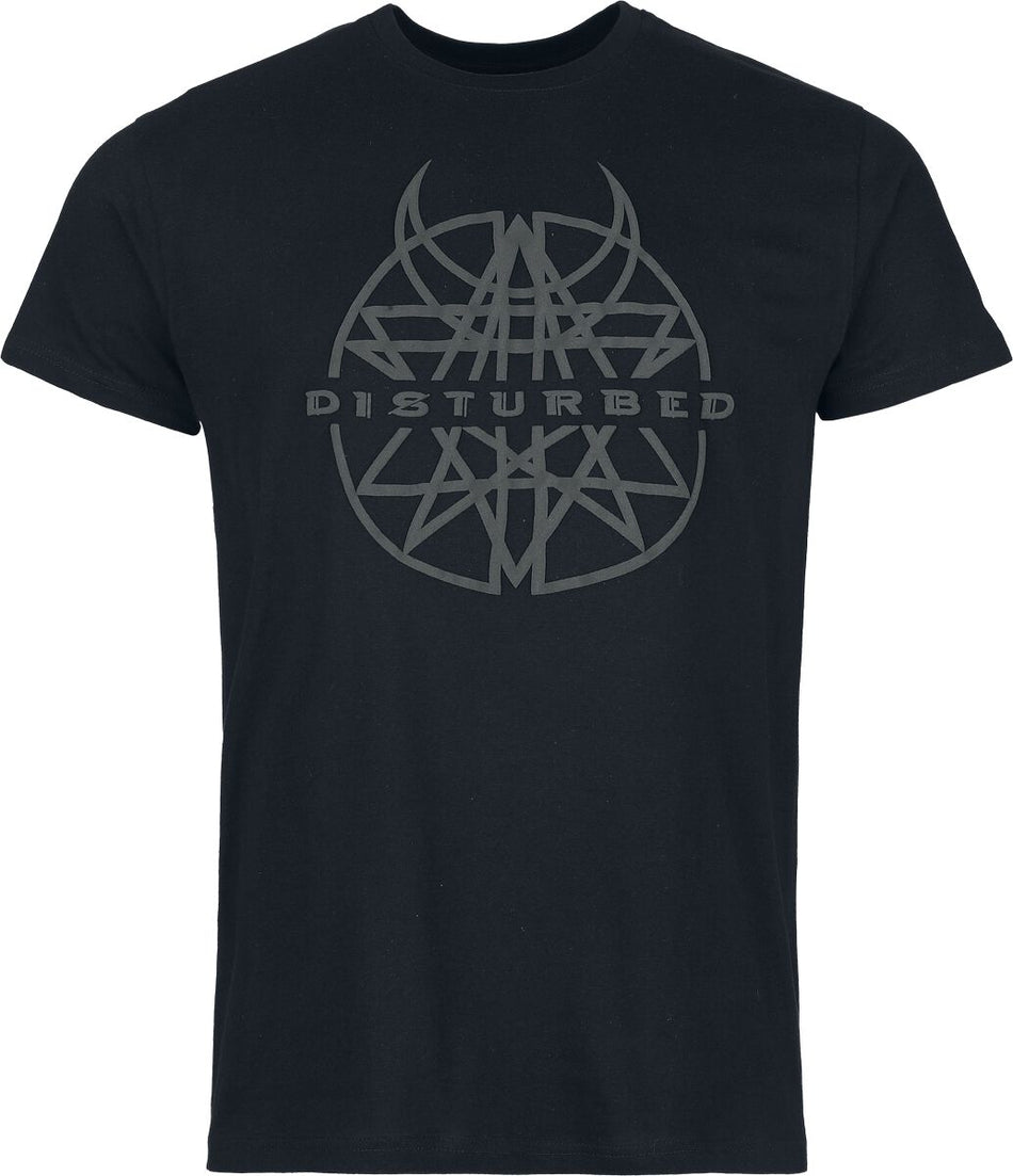 T-Shirt Manches courtes  de Disturbed - Logo 3D Druck - S à 3XL - pour Homme - noir - Disturbed