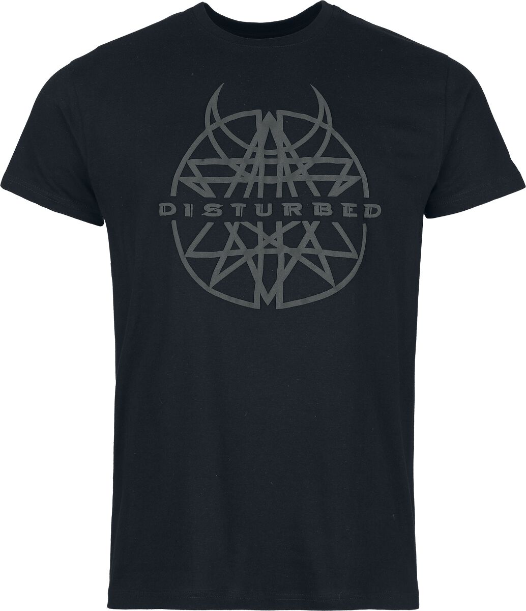 T-Shirt Manches courtes  de Disturbed - Logo 3D Druck - S à 3XL - pour Homme - noir - Disturbed