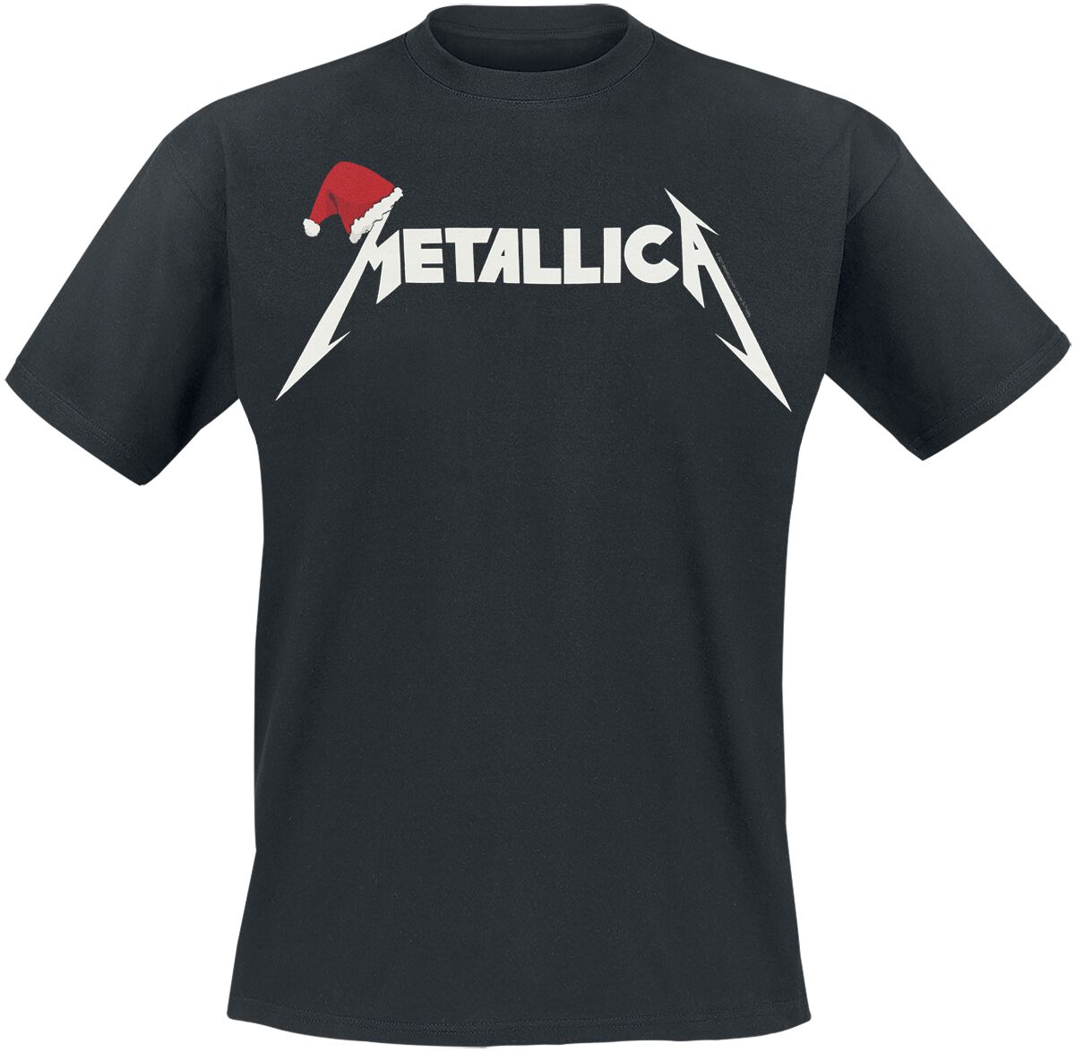 T-Shirt Manches courtes  de Metallica - Santa Hat Logo - S à XXL - pour Homme - noir - metallica