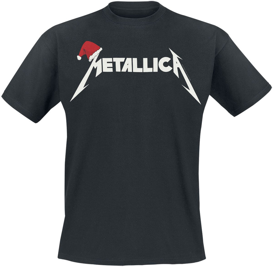 T-Shirt Manches courtes  de Metallica - Santa Hat Logo - S à XXL - pour Homme - noir - metallica
