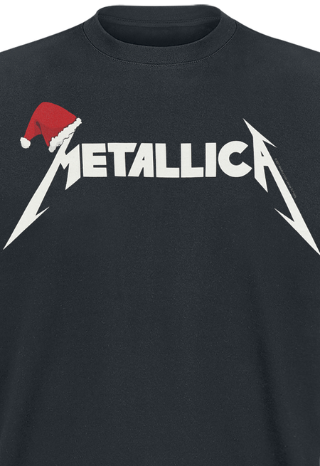 T-Shirt Manches courtes  de Metallica - Santa Hat Logo - S à XXL - pour Homme - noir - metallica - View 2