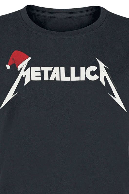 T-Shirt Manches courtes  de Metallica - Santa Hat Logo - S à XL - pour Femme - noir - metallica - View 2