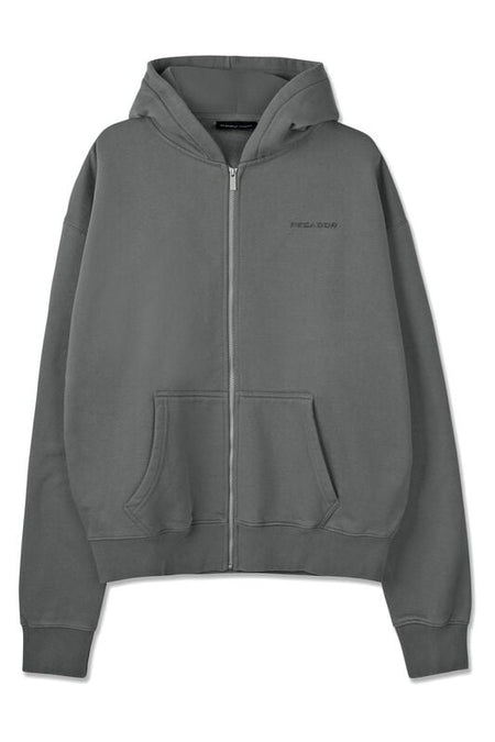 Sweat-shirt zippé à capuche  de Pegador - LOGO OVERSIZED SWEAT JACKET - S à XXL - pour Homme - gris - Pegador