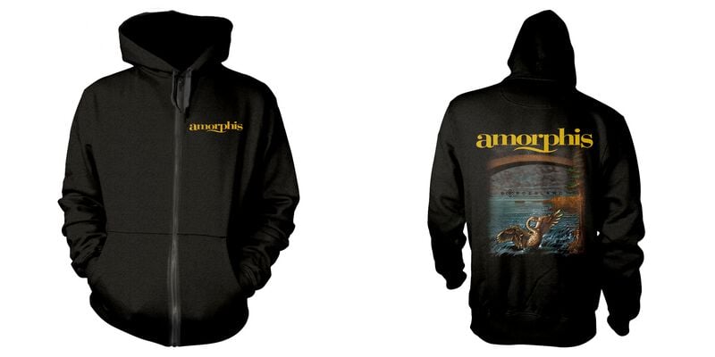 Sweat-shirt à capuche  de Amorphis - Borderland - S à XXL - pour Homme - noir - Amorphis