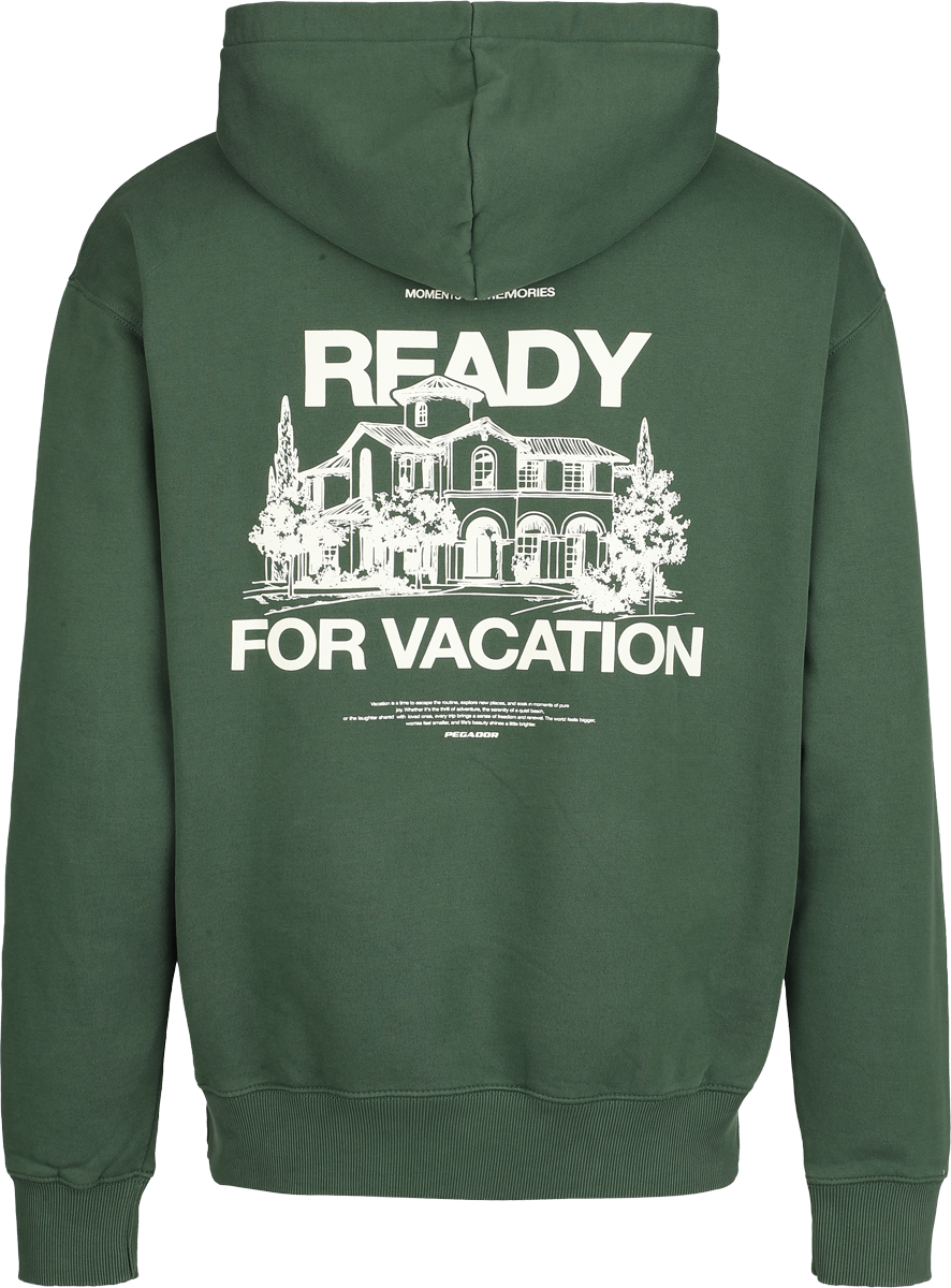 Sweat-shirt à capuche  de Pegador - Bovec Oversized Hoodie - S à XXL - pour Homme - vert - Pegador - View 2
